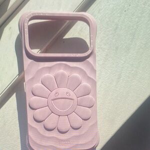 Pink Smiley Flower Phone Case iphone 17 Pro